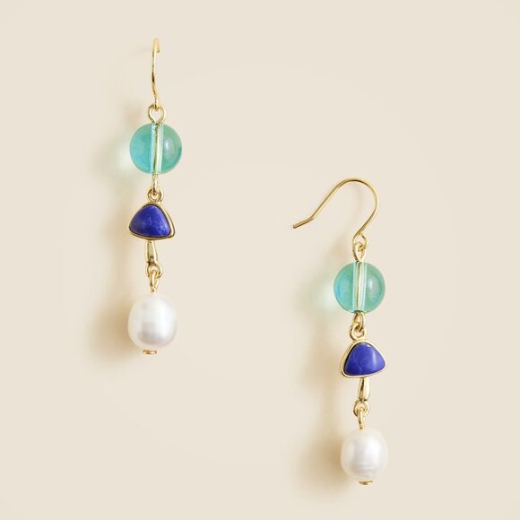 J. Crew Jewelry - J. Crew Freshwater Pearl and Bead Drop Earrings/NWT